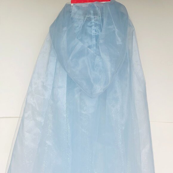 New w/Tag-Great Pretenders Blue Princess Mesh Cape Dress-Up Play - Picture 7 of 15
